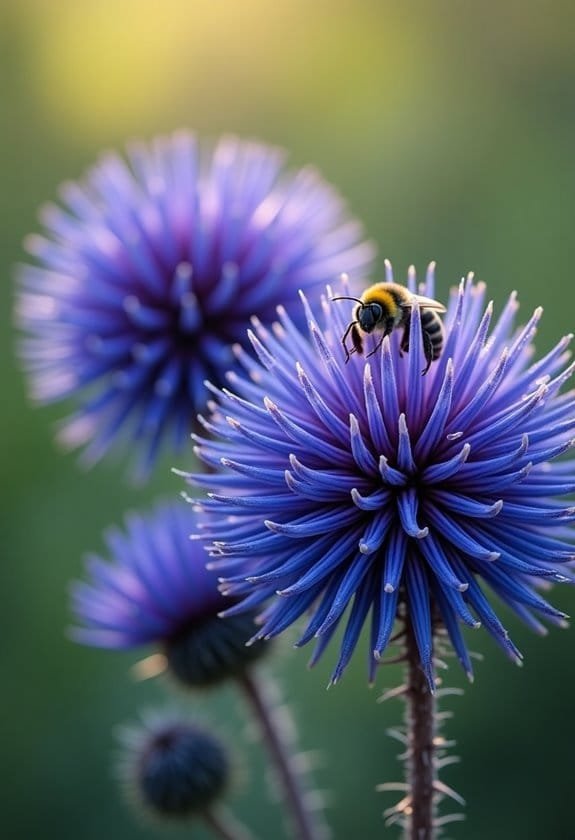 Echinops Species (Globe Thistle) 1 beginning of a discussion
