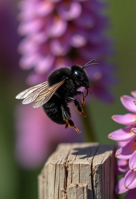 Carpenter Bee (Xylocopa Virginica) 2 changes for survival strategies