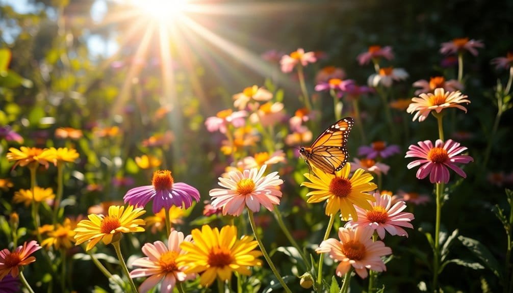 Pollinator Flowers For Butterfly Gardens 1 enhancing pollinator sunlight access