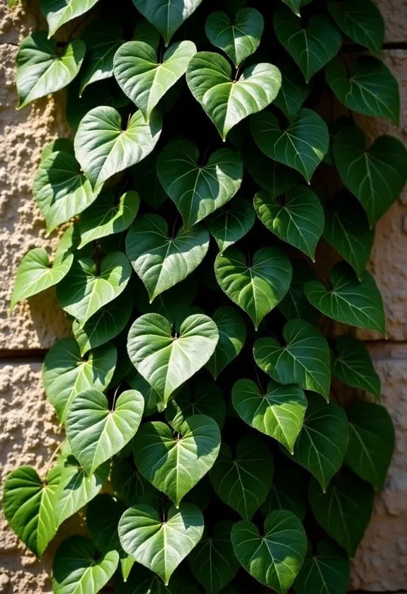 Common Ivy (Hedera Helix) 4 key points highlighted clearly