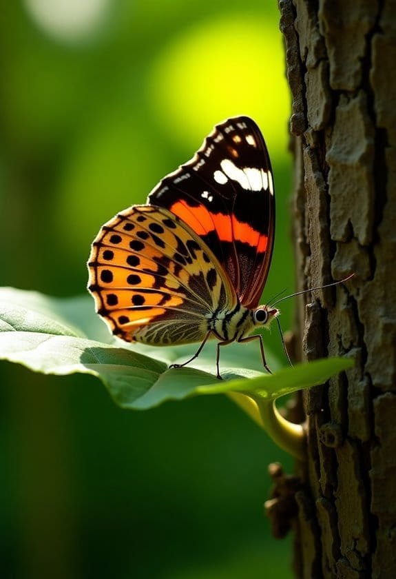 Comma Butterfly (Polygonia C-Album) 2 survival through environmental changes