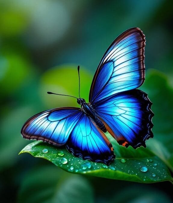 Blue Morpho (Morpho Spp.)