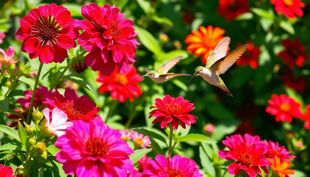 flowers attracting hummingbirds effectively