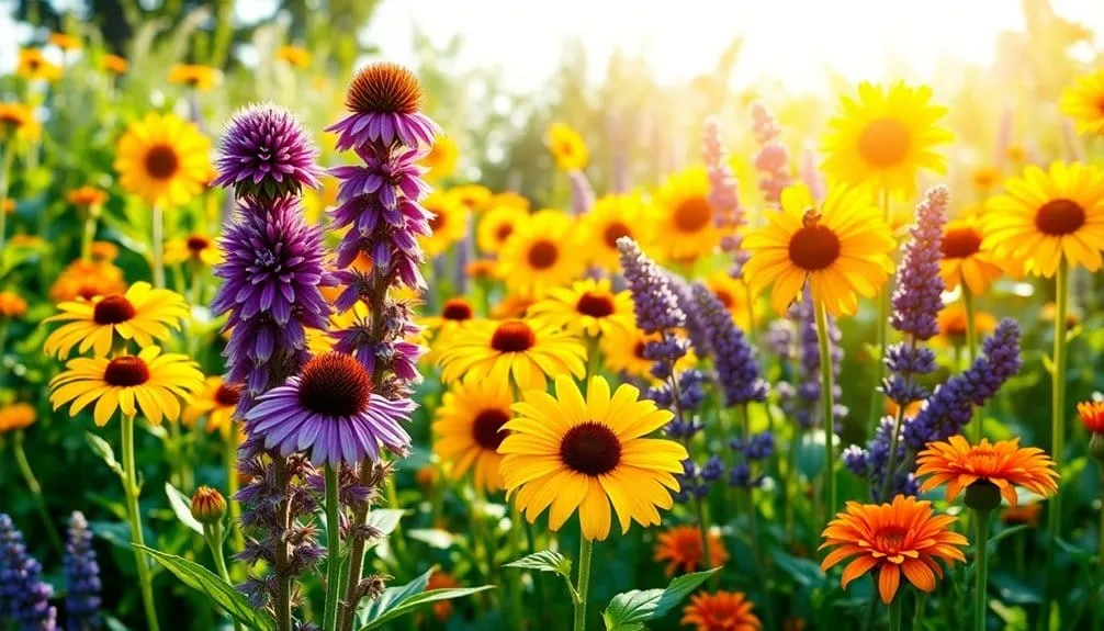 variety of flower species